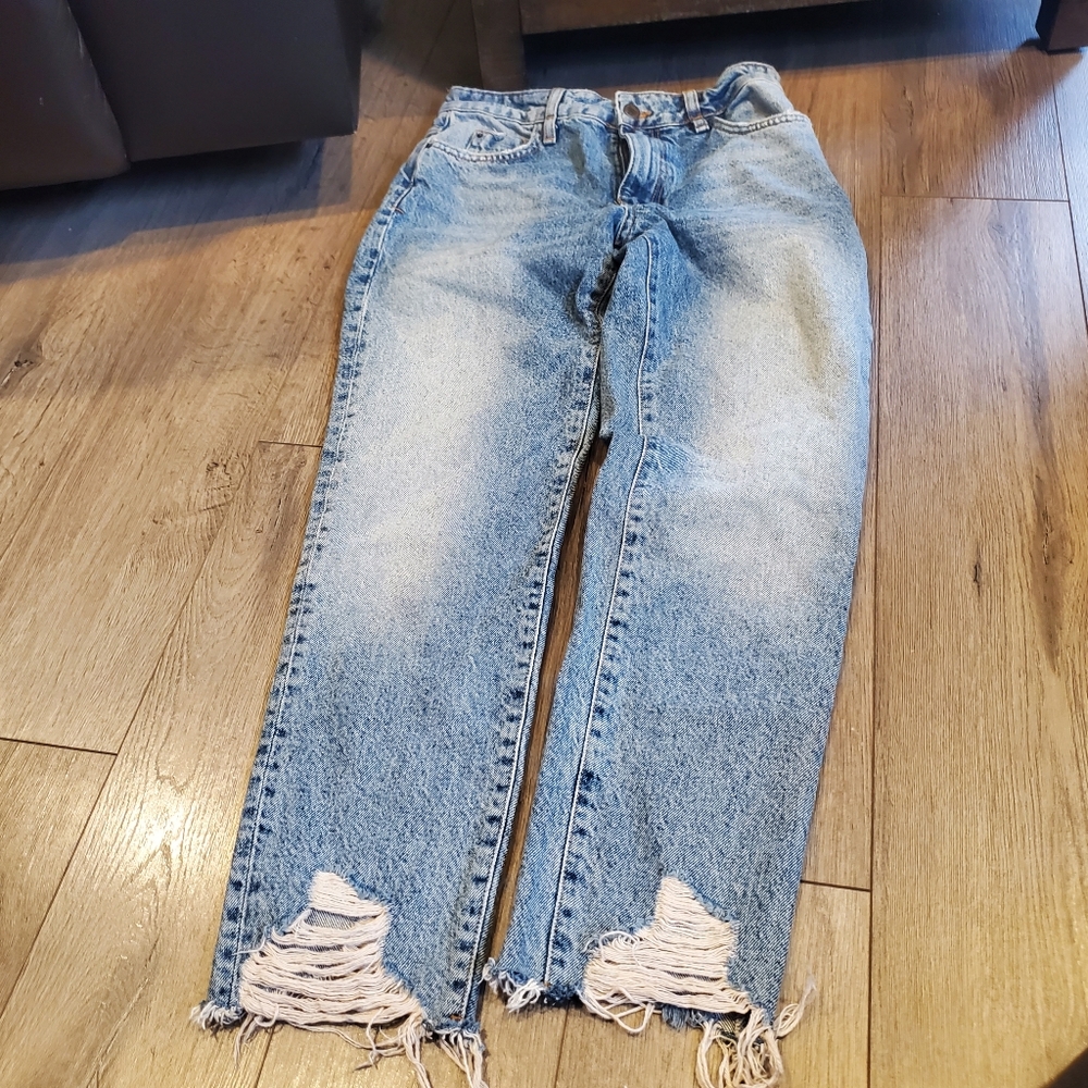 Zara frayed jeans, excellent condition